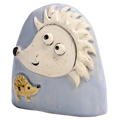 Charming Character of Handmade Ceramic Hedgehog Figurine